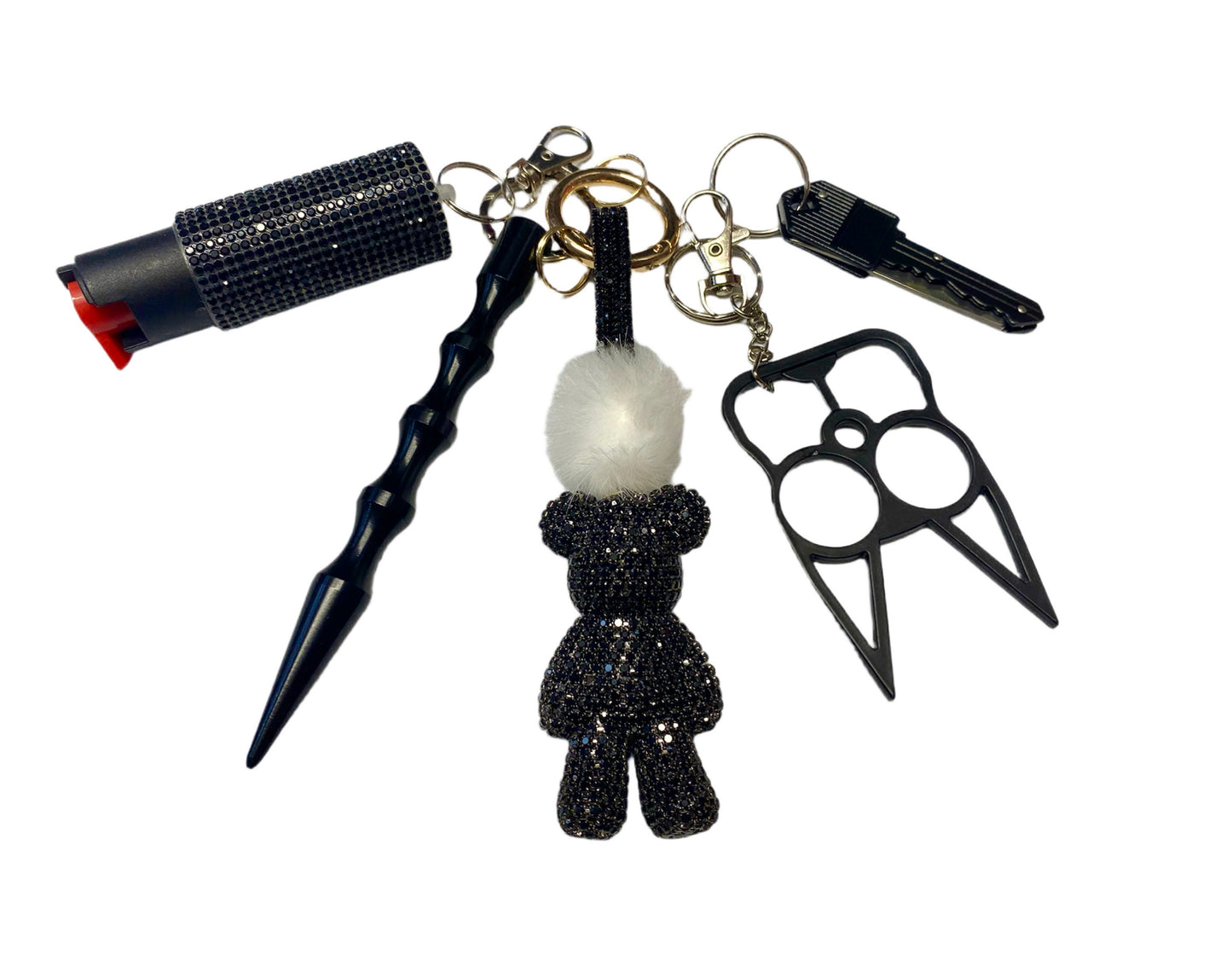 Baddy Bear Keychain Set- Comes in Several Color Options
