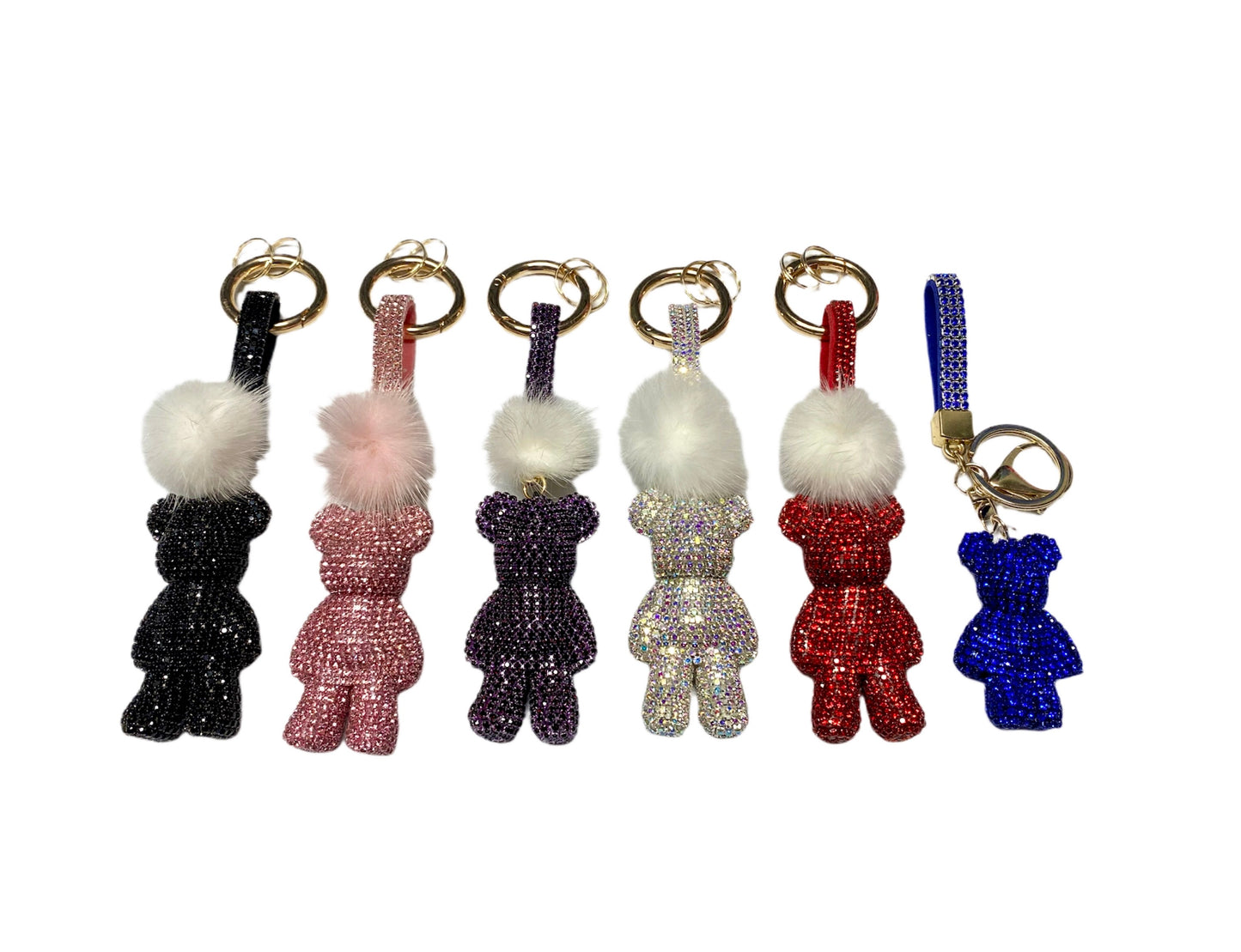 Bling Bear Mini Keychain