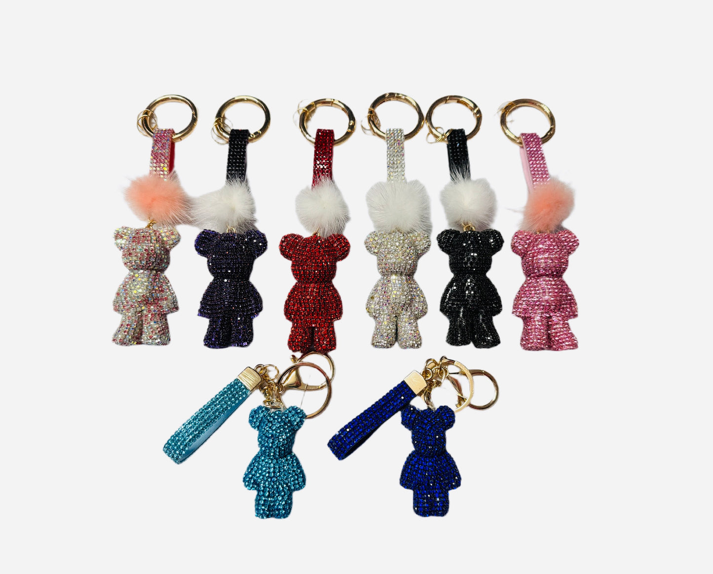 Bling Bear Mini Keychain