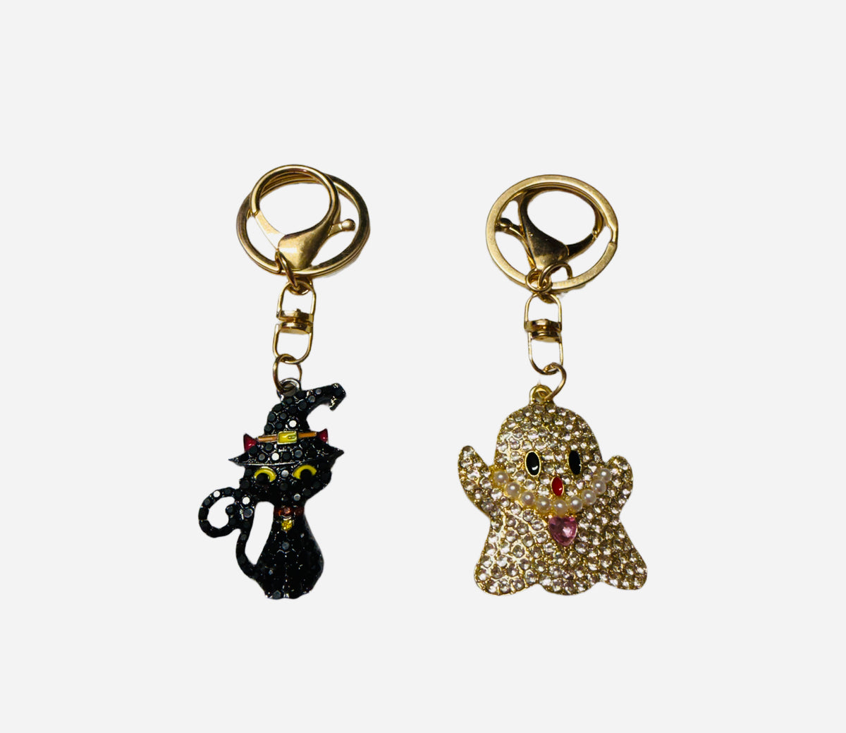 Bling Cat and Ghost Charms