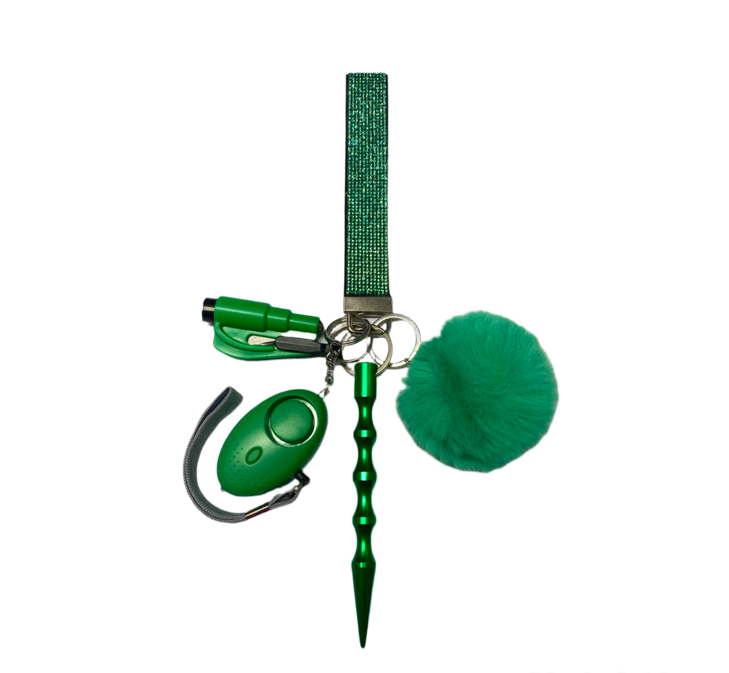 Mini Silicone Bead Keychain Set with Kubaton