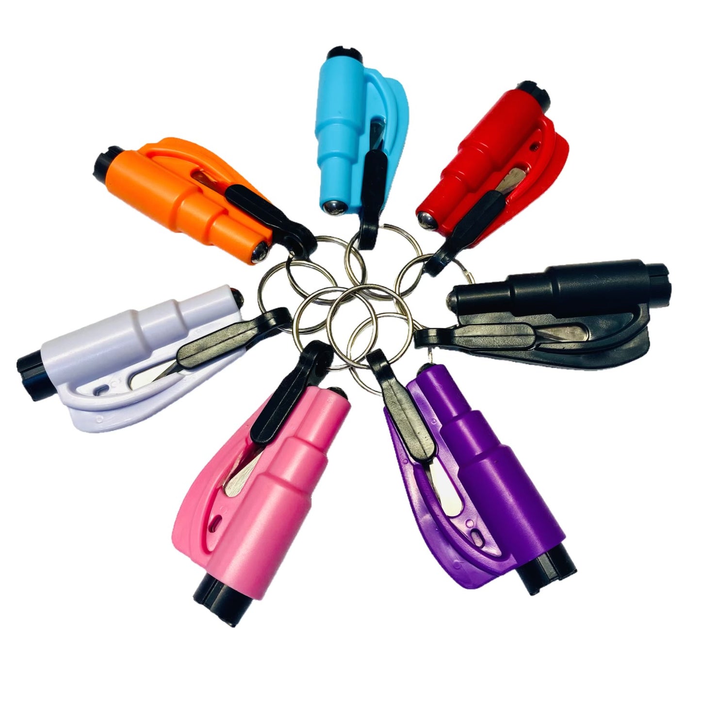 Create Your Own Silicone Bead Safety & Accessory Keychain Set Color Mixture!