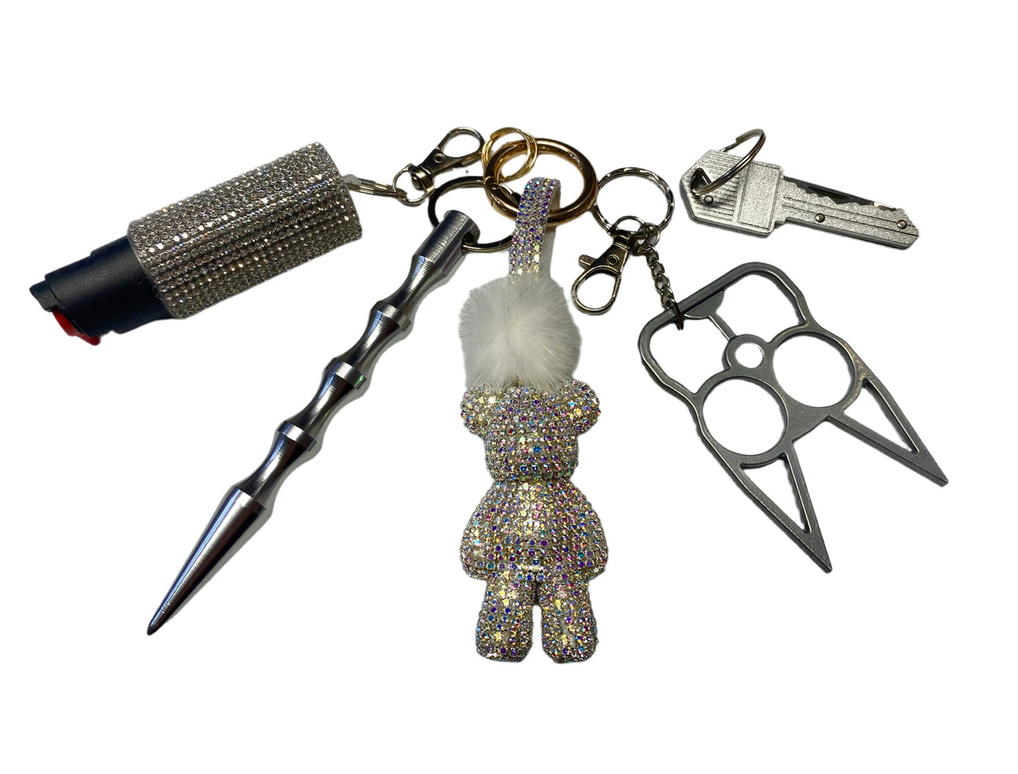 Baddy Bear Keychain Set- Comes in Several Color Options