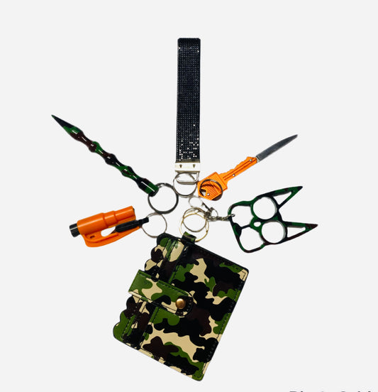 "Womens Cameo" Keychain Set