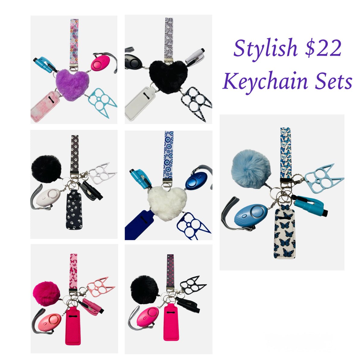 Stylish $22 Mini Keychain Sets