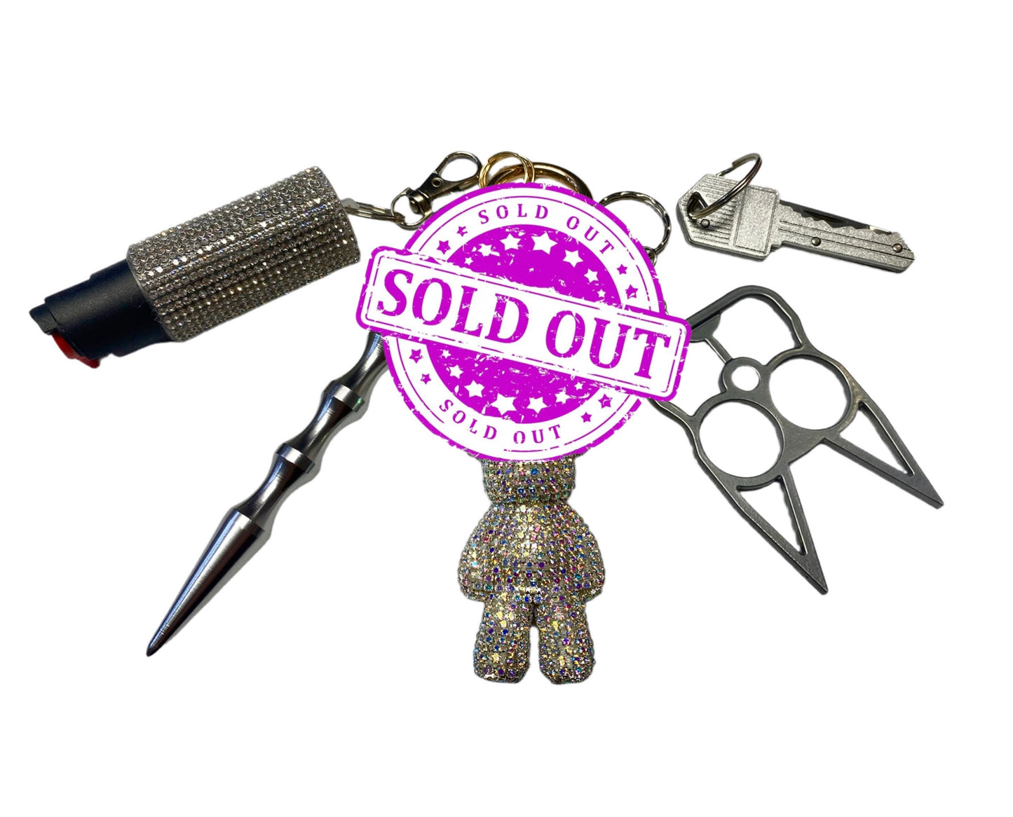 Baddy Bear Keychain Set- Comes in Several Color Options