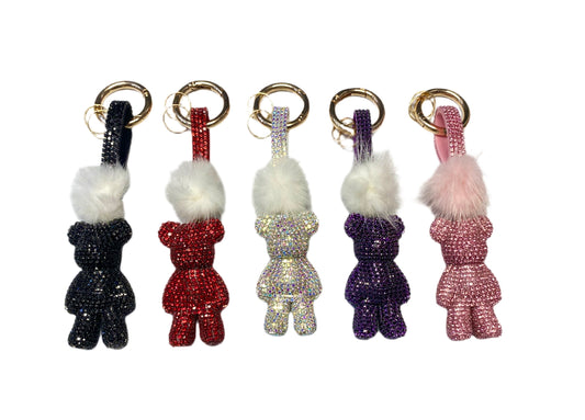 Bling Bear Mini Keychain