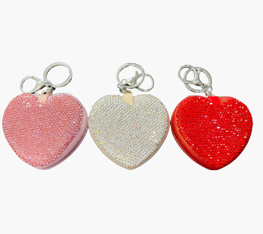 Bling Heart Mirror