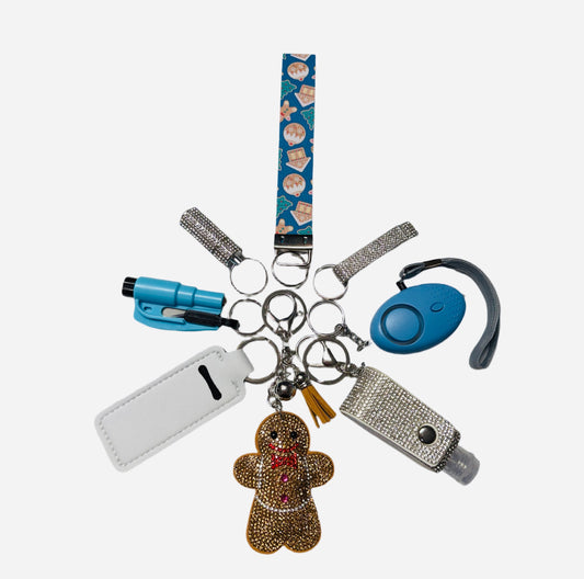 Christmas "Gingerbread Man" Keychain Set