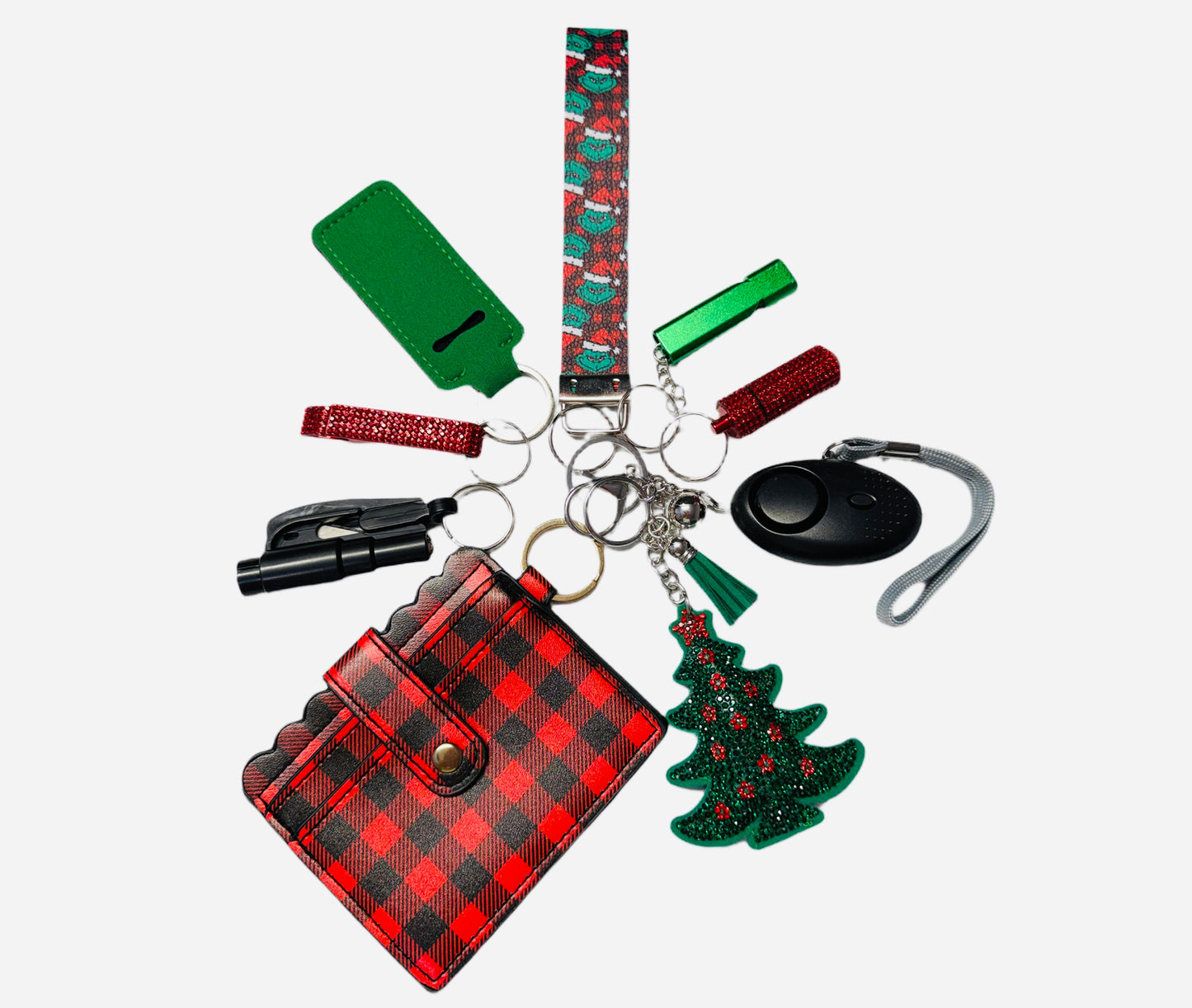 Christmas "Grinch" Keychain Set