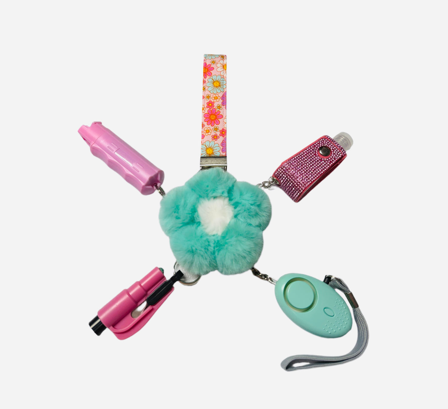 "Groovy" Safety and Accessory Keychain Sets