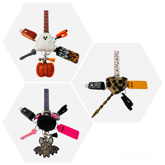 "Halloween" Safety and Accessory Keychain Sets