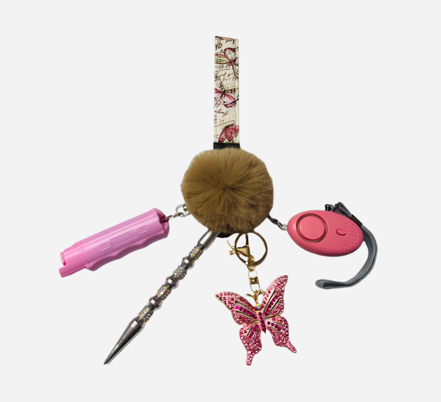 "Butterfly" Safety and Accessory Keychain Sets