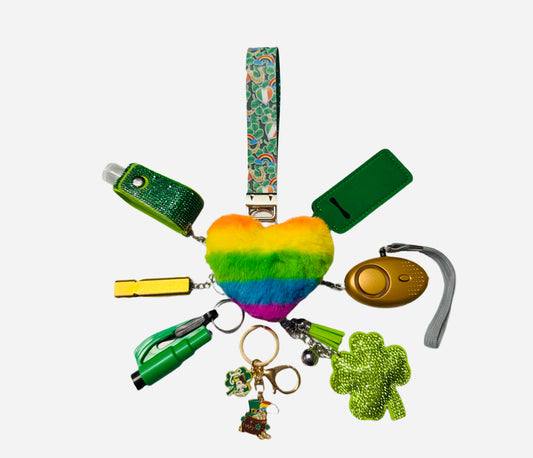 "St. Patty's" Safety and Accessory Keychain Set