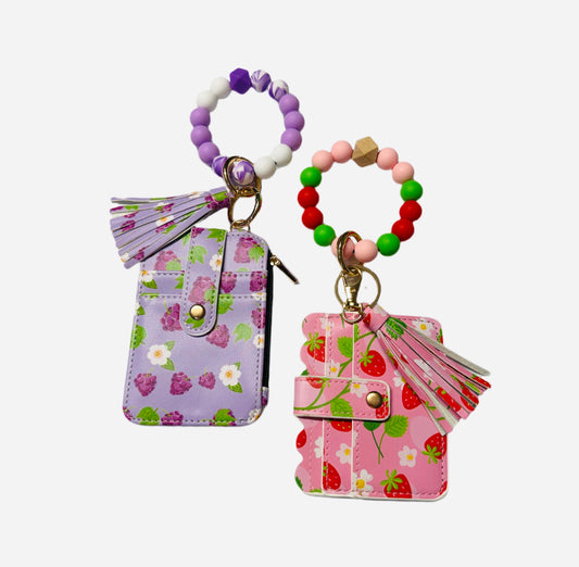 Wallet with Matching Silicone Bead Set