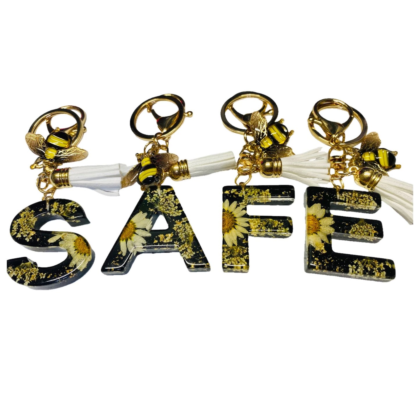 Add a Super Cute Sunflower Letter to Personalize your Keychain Sets!