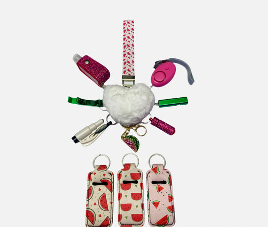 Watermelon Self Defense Keychain Set & Accessories